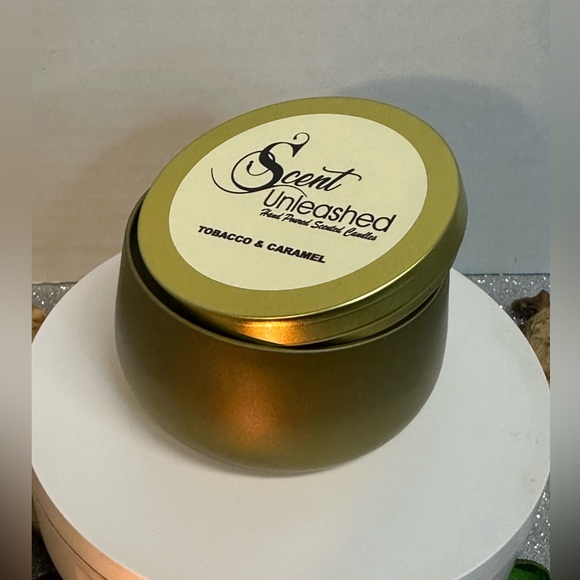 NEW TOBACCO CARAMEL, SCENT UNLEASHED LUXURY HAND POURED SCENTED CANDLES - Picture 4 of 4
